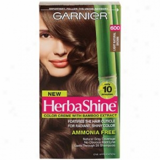 Garnier Herbashine Color Creme With Bamboo Extract, Light Natural Brown 600