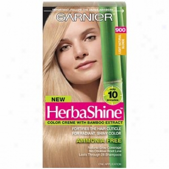 Garnier Herbashine Color Creme With Bamboo Extract, Light Natural Blonde 900