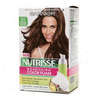 Garnier Nutrisse Nourishing Color Foam Permanent Haircolor, Intervening substance Golden Brown 5g