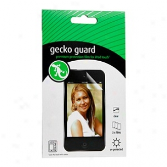 Gecko Geaar Australia Antiglare Guard For Ipod Touch 4g, Black And Gray