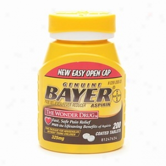 Genuine Bayer Aspirin Pain Reliever, 325mg Tablets , Easy Open Cap, Value Size