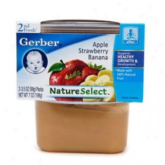 Gerber 2nd Foods Natureselect Baby Food, Apple Strawberry Banana