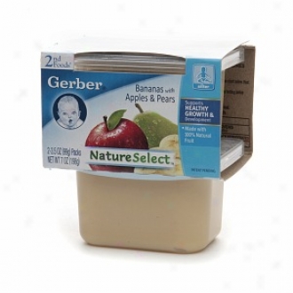 Gerber 2nd Foods Natureselect Baby Food, Bananas With Apples & Pears