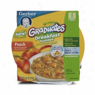 Gerber Graduates Breakfast Buddies Hot Cereal In the opinion of Real Fruit, Peach