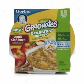 Gerber Graduates Breakfast Buddies Hot Cereal With True Fruit, Apple Cinnamon