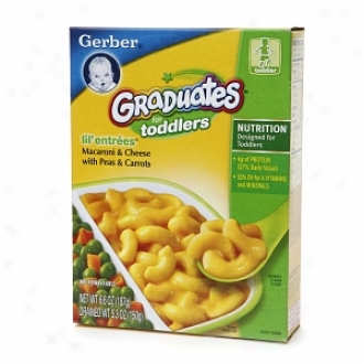 Gerber Graduates For Toddlers Lil' Entrees, Macaroni & Cheese With Peas & Carrots