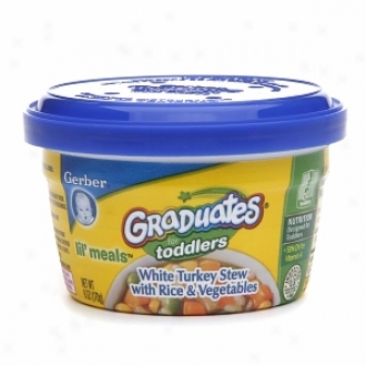 Gerber Graduates For Toddlers Lkl' Meals, White Turkey Stew With Rice