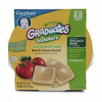 Gerber Graduates For Toddlers Pasta Pick Ups, Beef & Tomato Ravioli