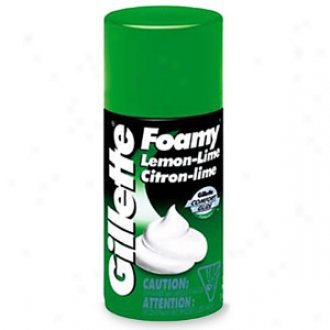 Gillette Foamy Shaving Cream, Lemon-lime