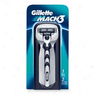 Gilletts Mach3 Razor And 2 Cartridges