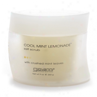 Giovanni Cool Mint Lemon Salt Scrub With Crushed Mint Leaves