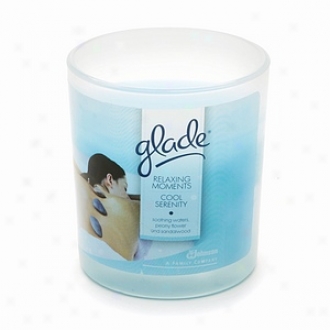 Glade Relaxing Moments Scented Candle, Cool Sereniity