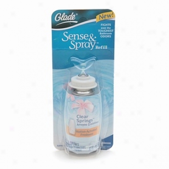 Glade Sense & Spray Automatic Freshner, Refill, Clear Springs Odor Eliminator