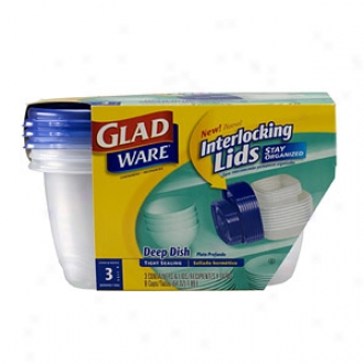 Gladware Containers And Lids, Deep Dish