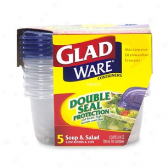 Gladwqrre Containers And Lids, Soup & Salad