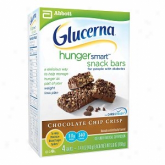 Glucerna Hunger Smart Snack Bar For People With Diabetes, Chocolate Chip Crisp