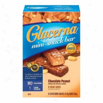 Glucerna Mini-snack Bar For  People With Diabetes, Chocolate Peanut