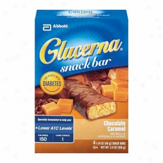 Glucerna Snack Bar For People  With Diabetes, Chocolate Caramel