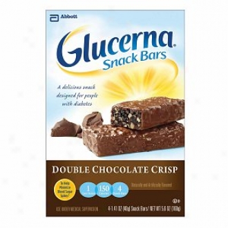 Glucerna Snack Bar For People With Diabetes, Double Chocolate Crisp