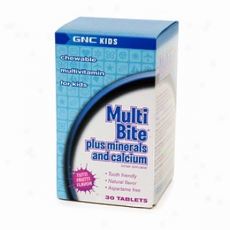 Gnc Kids Multi Pierce with the teeth Plus Minerals And Calcium, Tablets, Tutti Frutti