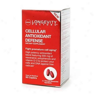 Gnc Longevitu Factors Alveolate Antioxidant Defense, Timed Release Caplets