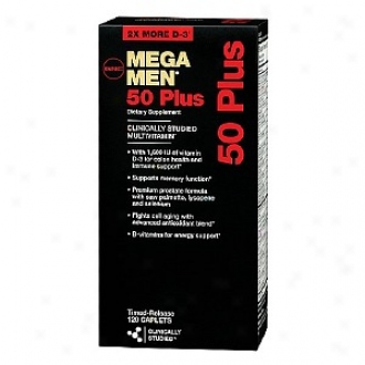 Gnc Men's Mega Men 50 Plus Multivitamin, Timed Release Caplegs