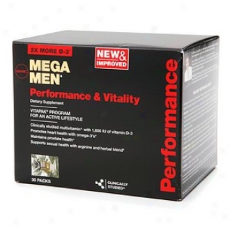 Gnc Men's Mega Men Performance & Vitality Vitapak, Packs