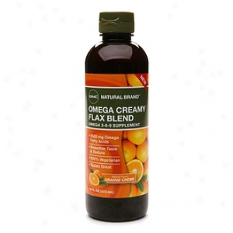 Gnc Natural Brand Omega Creamy Flax Blend Omega 3-6-9 Supplement, Orange Cream
