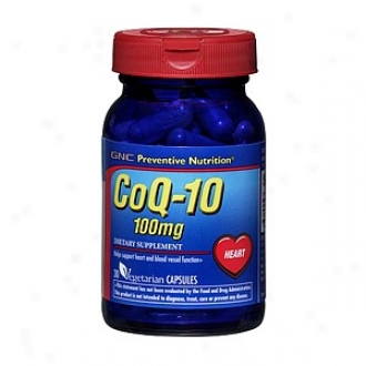 Gnc Preventive Nutrition Coq-10 1O0mg, Vegetarian Capsules
