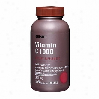 Gnc Vitamin C 1000 Through  Rose Hips, Tablets