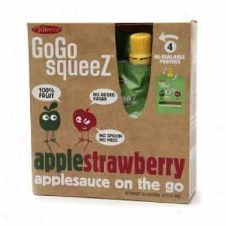 Gogo Squeez Pouches, Applesauce On The Go, Apple Strawberry