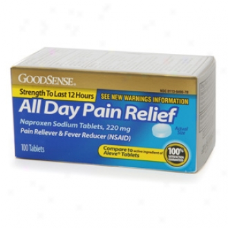 Good Sense All Day Pain Relef, Naproxen Soidum Tablets, 220mg