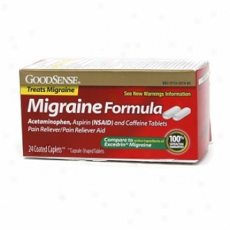Gold Sense Migraine Formula Pain Reliever/pain Reliever Aid Coated Caplets