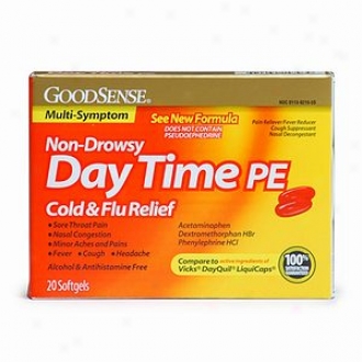 Good Sense Multi-symptom Daytime Pe Cold & Flu Relief Softgels