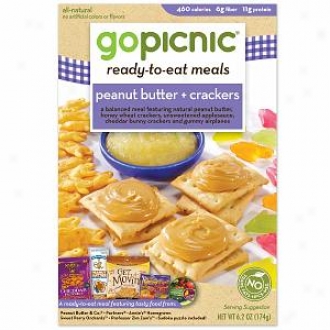Gopicnic Ready-to-eat Repast (6 Boxes), Peanut Butter + Crackers