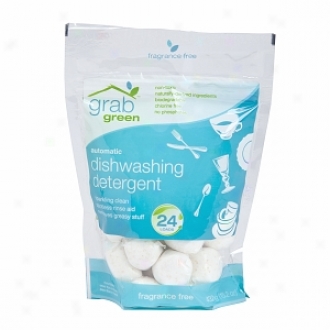 Grabgreen Automatic Dishwashing Detergent Pouch,  24 Loads, Fragrance Free