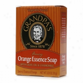 Grandpa's Fancy Orange Essence Soap With Olive Oil & Chamomile
