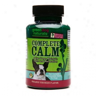 Green Dog Naturals Complete Calm Chewable Tablets, Organic Chicken