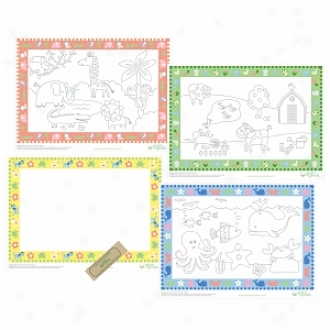 Green Sprouts Disposable Placemats, One Size, 24+ Months, Assorted Designs