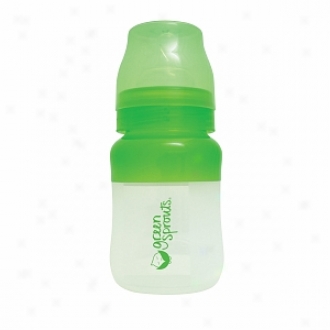 Green Sprouts Silicone Feeding Bottle 6 Oz, Birth-6 Months+, 6 Oz