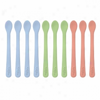 Green Sprouts Sprout Ware Infant Spoons, 3 Months-2 Years+, For Boys/assorted Colors