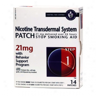 Habitrol Nicotine Transdermal System Step 1, 21mg Stop Smoking Aid