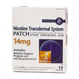 Habitrol Nicotine Transdermal System Step 2, 14mg Stop Smoking Aid