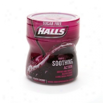 Halls Sugar Free Triple Soothing Action Drops, Black Cherry