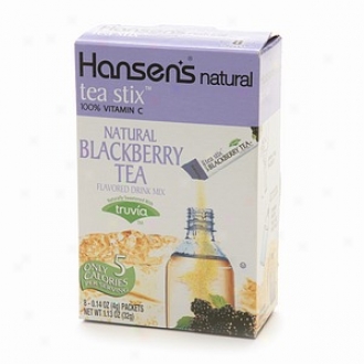 Hansen's Natural Tea Stix, Flavored Drink Mix, Natural Blackberry Tea