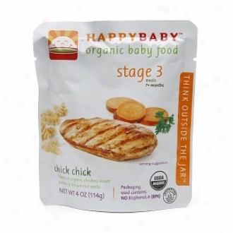 Happy Baby Organic Baby Food:  Stage 3 / Meals, 7+ Months, Chick Chick