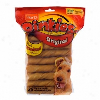 Hartz Oinkies Original Pig Skin Twists, Real Smoked Flavor