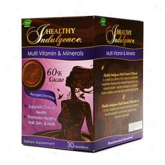 Healthy Indulgence Daily Wellness Multi-vitaminss & Minerals, Dark Chocolate