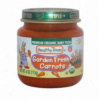 Healthy Times Premium Organic Baby Food, Garden Fresh Carrots, Stage 1