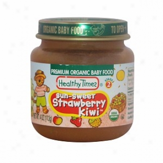 Healthy Times Prmium Organic Baby Food, Sunsweet Strawberry Kiwi, Platform 2